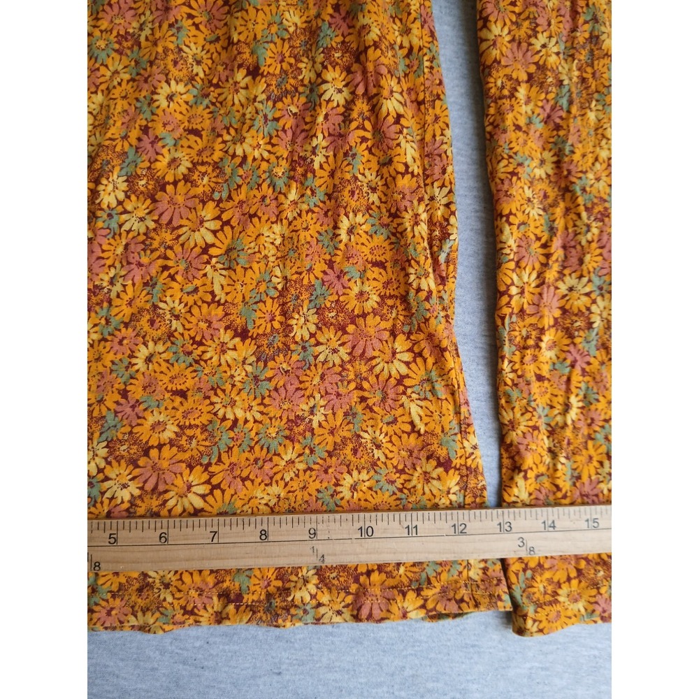 Toad Co Pants Medium Chaka Wide Leg Organic Cotton Floral Pull On Resort Beach - Picture 4 of 11